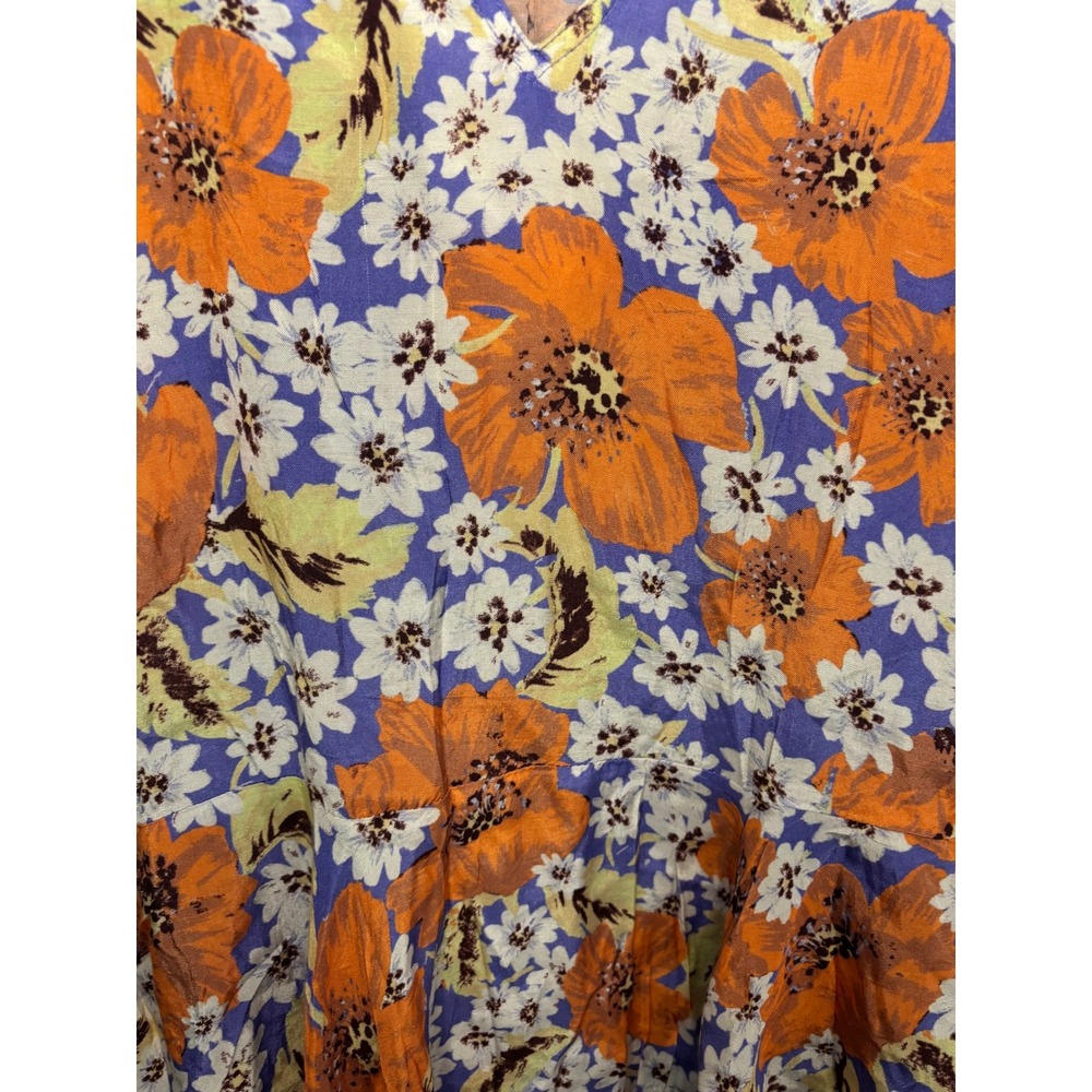 Free People Sugar Crush Mini Dress in Cobalt Small Cottage Core Grandma Core - Picture 7 of 9
